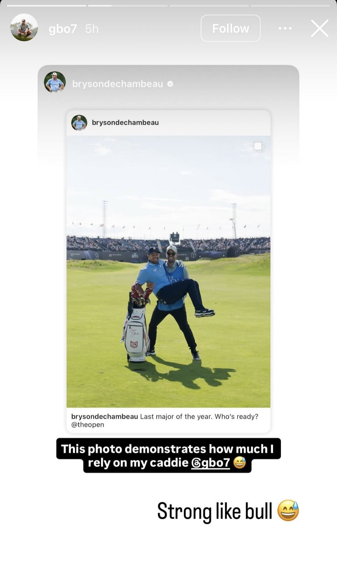 Still taken from Gregory Bodine’s Instagram Story _ Image Source: Instagram/@gbo7